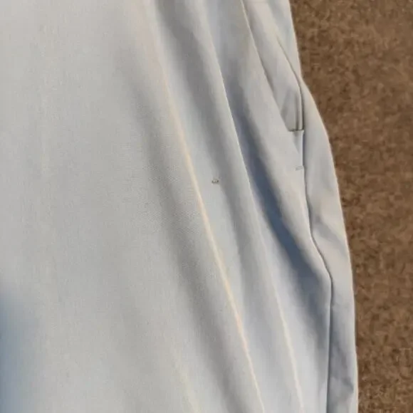 Fabletics Pants Mens‎ 40x30 Blue Performance Stretch Golf Chino Tapered Flaw - Picture 6 of 15